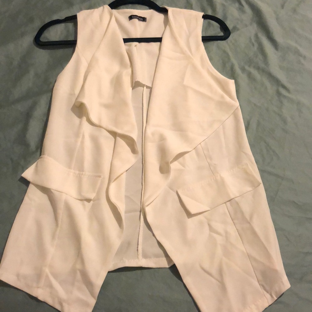 Brand new draped vest